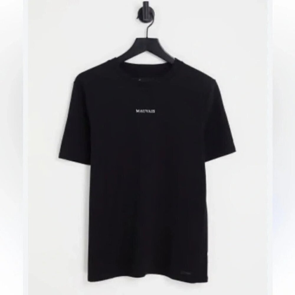 Mauvais premium T-shirt in black size Medium